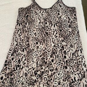 Secret Treasures Animal Print coverup Top